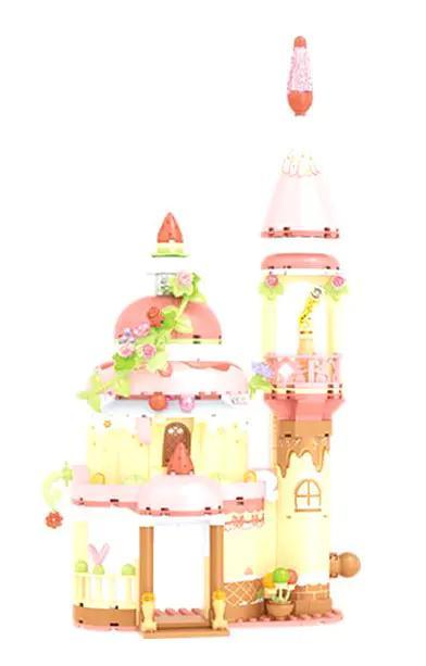 Mô hình Lâu đài Bánh Kem Dâu Tây SEMBO 615023 lắp ráp chi tiết