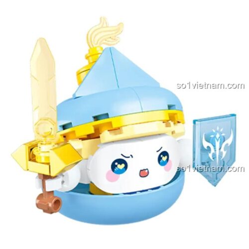 Mô hình Kiếm Sĩ Kẹo Dẻo SEMBO 615046 chi tiết, đồ chơi lắp ghép cho bé gái 6 tuổi phát triển sáng tạo.