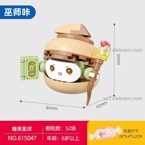Đồ chơi mô hình Phù thủy kẹo ngọt SEMBO 615047, Phù thủy Macaron SEMBO với thiết kế độc đáo cho bé gái 6 tuổi