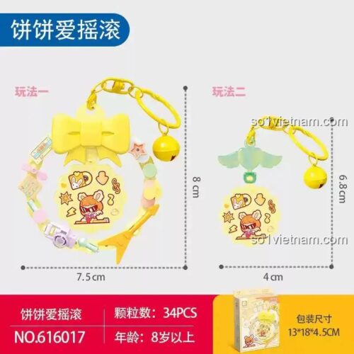 Bộ đồ chơi móc khóa lắp ráp SEMBO 616017 Hành Tinh Kẹo Ngọt 8 mẫu, đồ chơi lắp ghép dễ thương cho bé gái 8 tuổi giá tốt