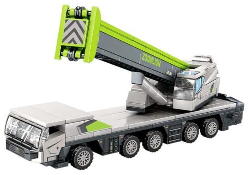SEMBO 705114 Xe cẩu bánh lốp Zoomlion mô hình đồ chơi xây dựng cho bé trai 6 tuổi