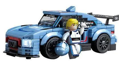 SEMBO 714029 Xe Đua Tốc Độ Cao bộ đồ chơi lắp ráp cho bé trai 6 tuổi, có thể thay đổi kiểu dáng xe, động cơ kéo lùi, tỉ lệ 1:24, 209 mảnh ghép