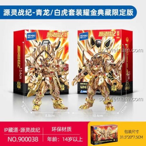Mô hình Rồng Xanh Hổ Trắng 900038 với kích thước chi tiết, đồ chơi lắp ráp cho con trai 14 tuổi, giá tiết kiệm.