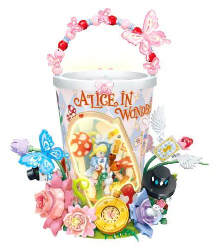 SEMBO AF0004 Đèn lồng hoa Alice in Wonderland 360 chi tiết cho bé gái 6 tuổi có đèn LED