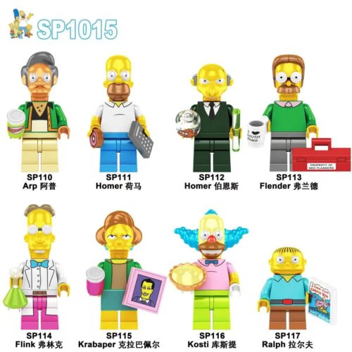 Bộ 8 Minifigures The Simpsons SP1015 - Homer Simpson