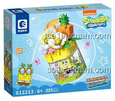 Hộp sản phẩm bộ lắp ghép SEMBO 612213 Hải Sản Bào Tí Nị, đồ chơi sáng tạo cho bé trai và bé gái