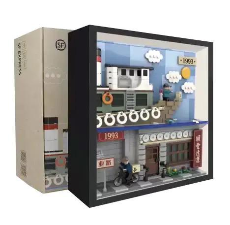 Bộ Lắp Ghép Kỷ Niệm 30 Năm SF Express, Mô hình 3D chi tiết cao, có đèn LED, trưng bày đẹp, dành cho bé trai 14 tuổi, giá tốt