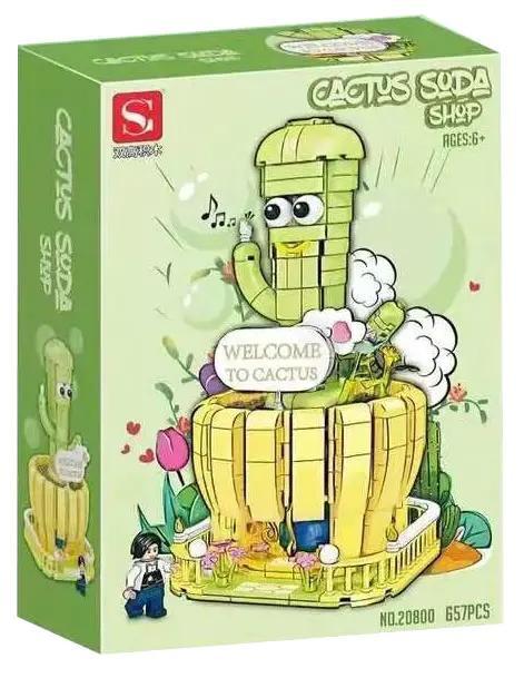 Hộp sản phẩm bộ lắp ghép ShuangGao 20800 Cactus Soda Shop