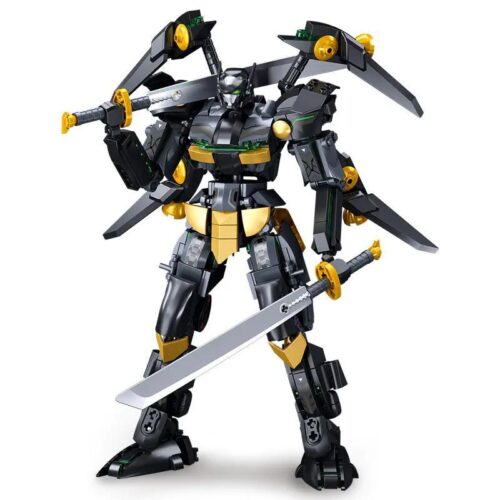 Robot Hắc Diện Hiệp Sĩ Sluban M38-B1052, bộ đồ chơi robot chiến đấu mạnh mẽ, 534 chi tiết, màu đen vàng ấn tượng, phù hợp cho bé trai 14 tuổi, giá tốt