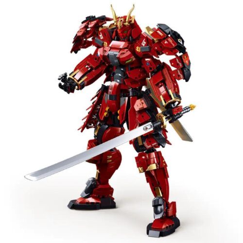 Bộ lắp ghép Sluban M38-B1183 Cơ Giáp Sĩ Kai bọc thép nặng, mô hình robot chiến đấu với vũ khí katana, phù hợp bé trai 10 tuổi, giá tốt.
