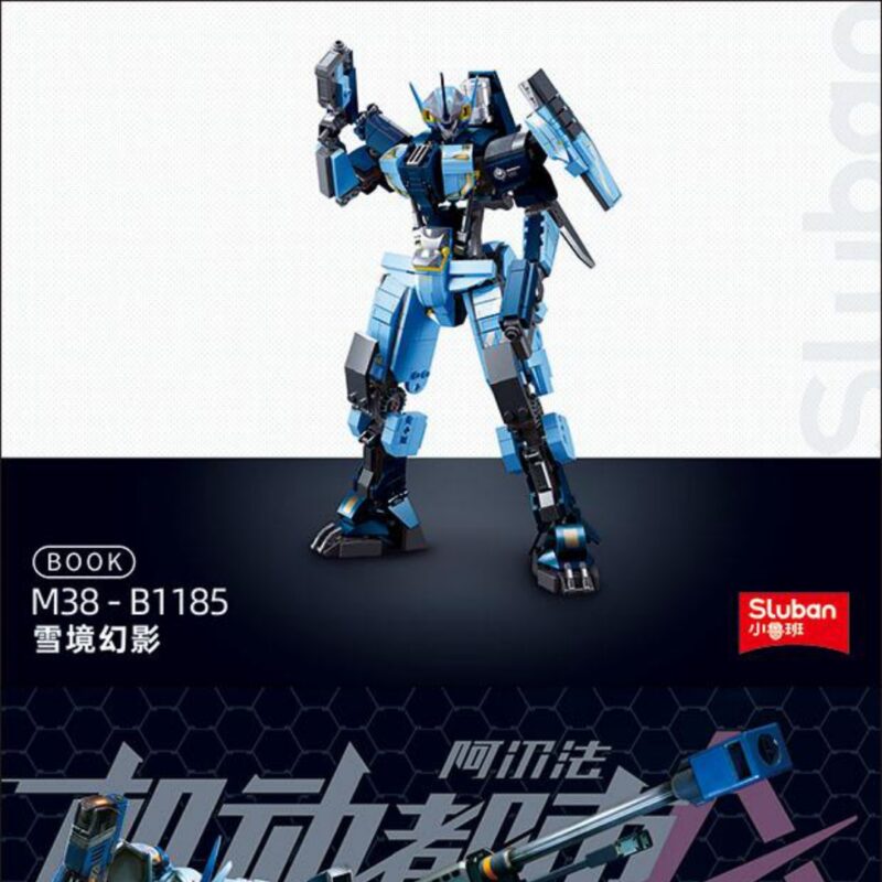 Robot Cơ Động Snow Mirage Sluban M38-B1185 sách lắp ghép Sluban 1185 Robot Chiến Đấu Snow Mirage