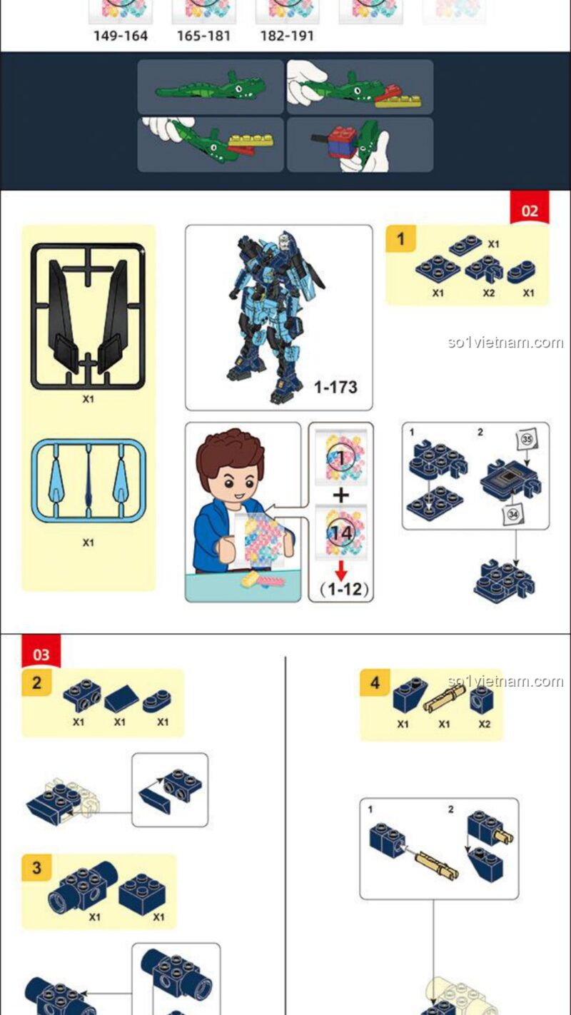 Mecha Snow Mirage Sluban M38-B1185 hướng dẫn Sluban M38-B1185 Mecha Snow Mirage