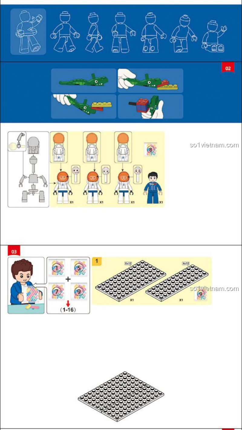 Mô hình trạm vũ trụ Sluban M38-B1201 Hướng dẫn lắp ghép Mô hình trạm không gian