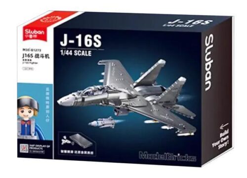 Bộ đồ chơi Sluban M38-B1273 Máy bay chiến đấu đa năng J-16S giá tốt, hộp sản phẩm cho bé trai 6 tuổi