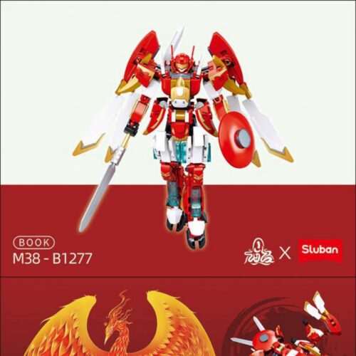 Cơ Giáp Chu Tước Điều Khiển Có Người Lái (Sơn Hải Kinh) Sluban M38-B1277 sách lắp ghép Sluban M38B1277 Robot Chu Tước