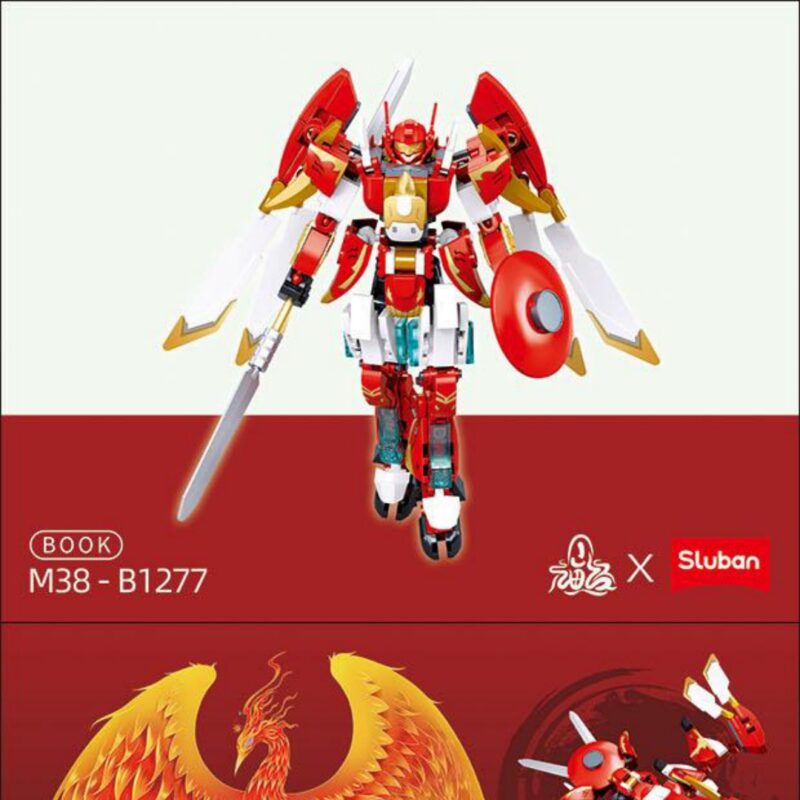 Cơ Giáp Chu Tước Điều Khiển Có Người Lái (Sơn Hải Kinh) Sluban M38-B1277 sách lắp ghép Sluban M38B1277 Robot Chu Tước