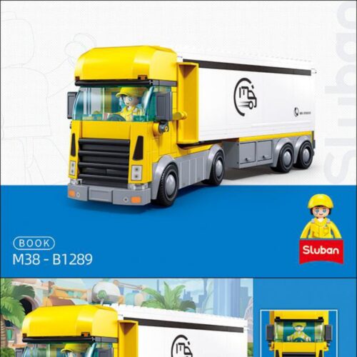 Xe Tải Chở Hàng Chuyển Phát Nhanh Metropolis Sluban M38-B1289 - Hướng dẫn lắp ghép Sluban B1289 Xe Tải Chở Hàng Chuyển Phát Nhanh Metropolis