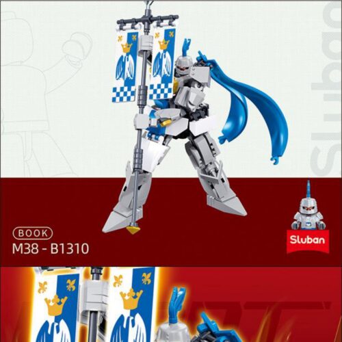 Robot Mecha Hiệp Sĩ Hộ Vệ Cầm Cờ Sluban M38-B1310 Hướng Dẫn Lắp Ráp PDF Gốc Chất Lượng Cao