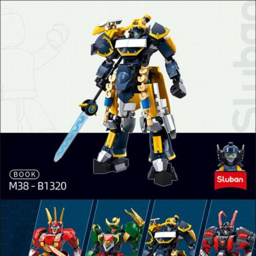 Mô Hình Mecha Trương Phi Dực Đức Hoàn Hầu Sluban M38-B1320 Sách Hướng Dẫn Lắp Ráp Sluban 1320 Robot Tam Quốc