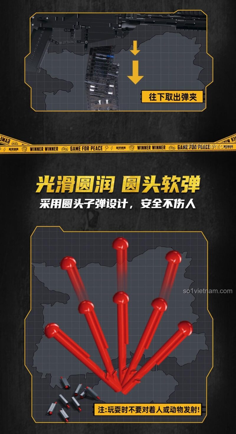 Cơ chế nạp đạn của súng lắp ráp M38-B1355, đồ chơi mô hình Súng G36C Game For Peace, Súng trường tấn công G36C Sluban, cho con trai 14 tuổi, giá tốt.