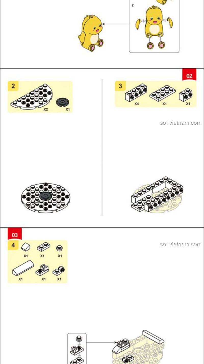 Mô hình đĩa bay Nai Long Sluban M38-B1513 Hướng dẫn lắp ráp Sluban M38-B1513 Đĩa bay Nai Long