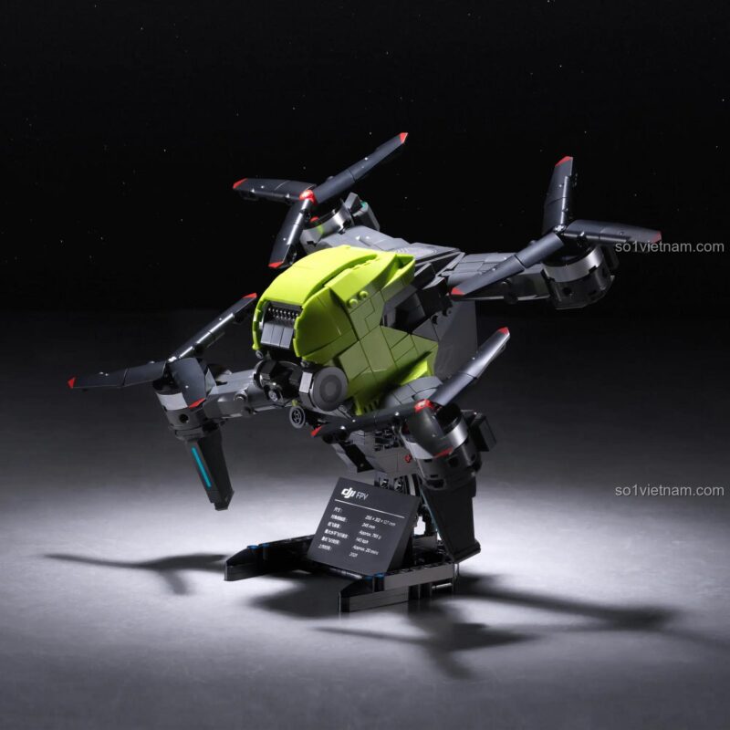 Mô hình Drone DJI FPV lắp ghép Star Castle 32010 trên chân đế