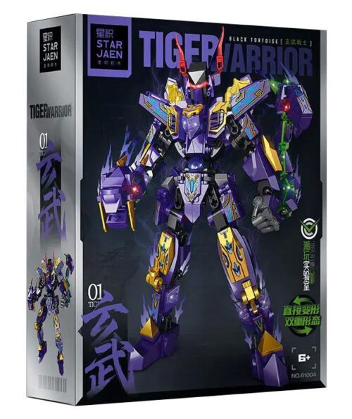 Hộp sản phẩm STAR JAEN 61004 Tiger Warrior Robot biến hình