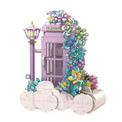 Mô hình bộ lắp ghép Bốt Điện Thoại Trên Mây TT1002 của Tao Tao Guang Nian, một món đồ chơi sáng tạo cho bé gái 6 tuổi.