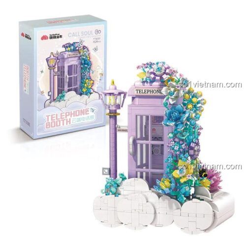 Hộp sản phẩm đồ chơi mô hình Tao Tao Guang Nian TT1002 Bốt Điện Thoại Trên Mây, quà tặng giá rẻ cho bé gái.