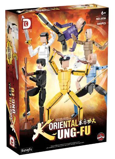 bộ đồ chơi Mô hình võ sư TEC CREATORS 5026, hộp sản phẩm Kung Fu Phương Đông, giá tốt cho bé trai 8 tuổi