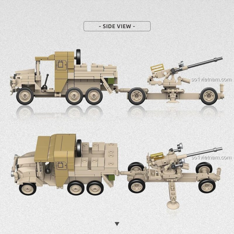 Third Party 300011 Bộ Lắp Ghép Xe Tải Kéo Pháo Phòng Không Bofors Morris CDSW 1:35 Cạnh Bên, Tỉ lệ 1:35, 402 mảnh, 6+ tuổi, Con trai, Giá tốt