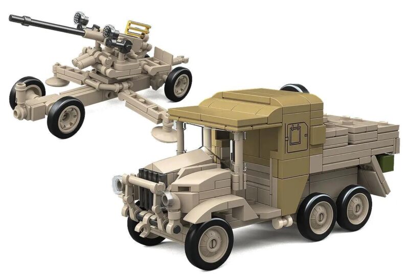 Third Party 300011 Bộ Lắp Ghép Xe Tải Kéo Pháo Phòng Không Bofors Morris CDSW 1:35 Mô Hình Xe Quân Sự, Tỉ lệ 1:35, 402 mảnh, 6+ tuổi, Con trai, Giá tốt