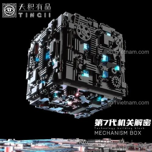 Mô hình Hộp Giải Mã Cơ Cấu Thế Hệ 7 Tingii W32 với logo Tingii, 1063 mảnh ghép, đồ chơi công nghệ, đồ chơi phát triển trí tuệ, đồ chơi sáng tạo, phù hợp cho bé trai 14 tuổi, giá tốt.