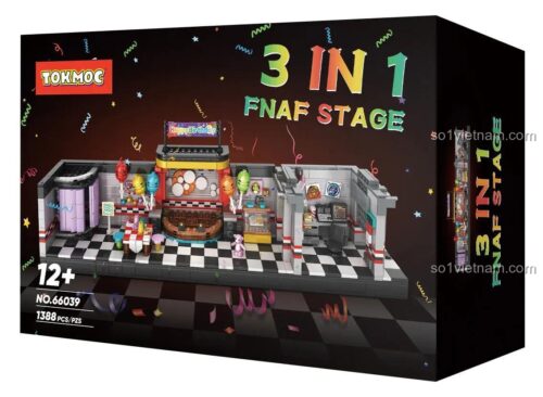 bộ xếp hình 66039 chi tiết Sân Khấu Five Nights at Freddy's bí ẩn hấp dẫn cho con gái 12 tuổi