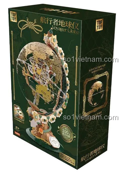 Hộp bộ lắp ghép TOP TOY dqy Địa cầu Voyager, đồ chơi sáng tạo cho bé trai 8 tuổi, giá rẻ.