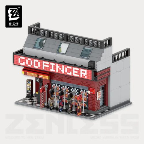 Mô hình Khu Phố Sáu Phố - Kim Thủ với đèn LED, bộ lắp ghép mini block 1200 mảnh, TOP TOY 【未知】 jin, 14 tuổi, Con trai