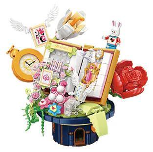 Hộp bộ xếp hình 【未知】maozi Mũ của Mad Hatter, đồ chơi xếp hình Chủ đề Alice ở Xứ Sở Thần Tiên cho bé gái 8 tuổi, giá tiết kiệm.