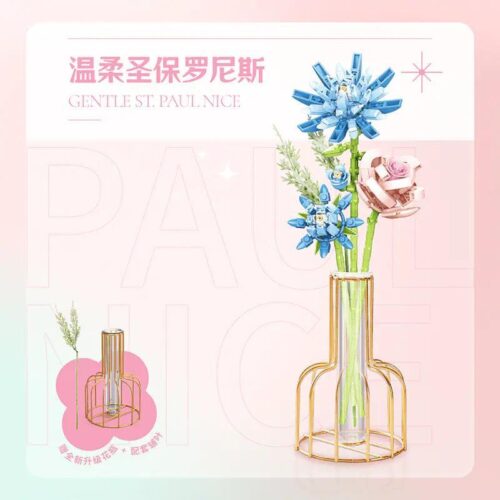 bộ lắp ghép Bó Hoa Xếp Hình TOP TOY TC1108, bó hoa xếp hình Gentle St. Paul Nice, quà tặng tinh tế cho con gái 15 tuổi, giá tốt