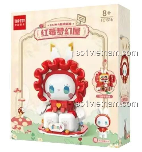 Hộp bộ lắp ghép Ngôi nhà mơ ước quả mọng EMMA TOP TOY TC1316, đồ chơi cho con gái 8 tuổi giá tốt