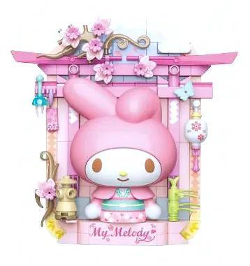 Mô hình My Melody lắp ghép 3D, bộ đồ chơi Sanrio, đồ chơi trang trí, 150 chi tiết, độ tuổi 8+