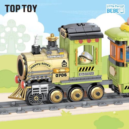bộ lắp ghép đầu tàu hơi nước TOP TOY TC1736 Vẹt Bebe dễ thương cho bé gái 8 tuổi giá rẻ