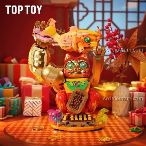 Mô hình Đại Lực Chiêu Tài TC1830 của TOP TOY sau khi lắp ráp hoàn chỉnh