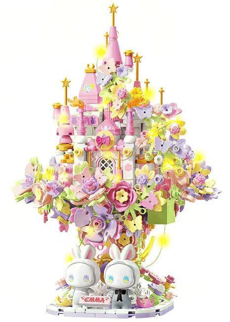 bộ lắp ghép Lâu đài Giấc mơ Đầu tiên, đồ chơi xếp hình TOP TOY, mô hình lâu đài hoa lộng lẫy với đèn LED, chi tiết tinh xảo, dành cho con gái 8 tuổi, giá tốt