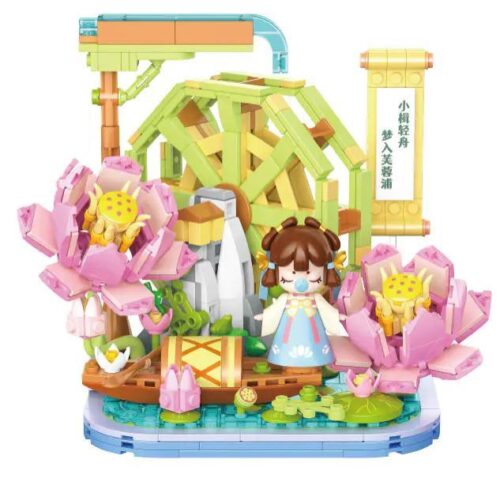 Mô hình Nanci Hoa Gặp Ý Thơ Vườn Hoa An Nhàn TOP TOY TC2041 bộ lắp ghép 500 mảnh