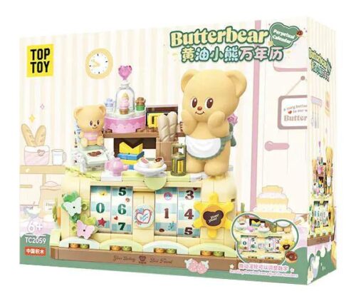 Bộ lắp ghép Lịch Vạn Niên Gấu Bơ TOP TOY TC2059, đồ chơi lắp ghép Lịch Vạn Niên Gấu Bơ, hộp sản phẩm, cho con gái 6 tuổi, giá tốt