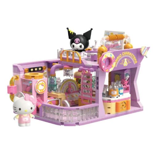 Mô hình LEGO Sanrio Characters Học Viện: Phòng Thí Nghiệm Sáng Tạo với Hello Kitty và Kuromi, đồ chơi lắp ghép cho bé gái 8 tuổi, 500 mảnh
