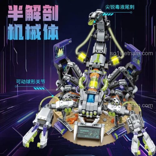 Đồ chơi mô hình Bọ Cạp Robot TOP TOY TC2105 với khớp cầu linh hoạt, chi tiết tinh xảo cho bé trai 8 tuổi