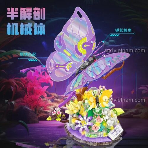 Đồ chơi mô hình TOP TOY TC2106, mô hình Bướm Cơ Khí Ảo Ảnh với thiết kế bán giải phẫu, chi tiết tinh xảo, dành cho bé trai 8 tuổi, giá rẻ