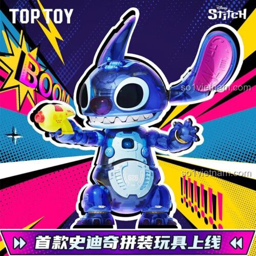 Đồ chơi mô hình Stitch Thí Nghiệm 626 TOP TOY TC2413 với khớp nối linh hoạt, có đèn LED cho con gái 15 tuổi