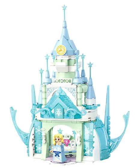 Bộ lắp ghép Lâu đài Pha lê TOP TOY TC2509, đồ chơi lắp ghép Lâu đài băng giá cho bé gái 6 tuổi, giá tốt, kích thích sáng tạo.
